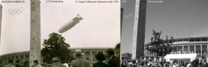 1936 Aug 01 - Eröffnung O-Spiele, LZ129 Hindenburg