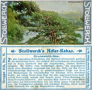 1904 Stollwerck Album 7 Serie 312 Nr. 5 - Grunewald - Seen - klein