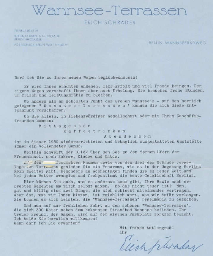 1954 Werbebrief-Brief a